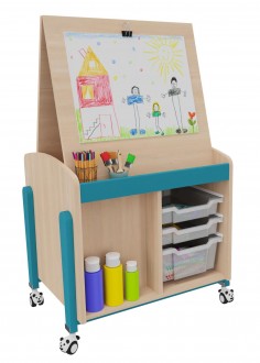 meuble chevalet mobile double face k’briol 